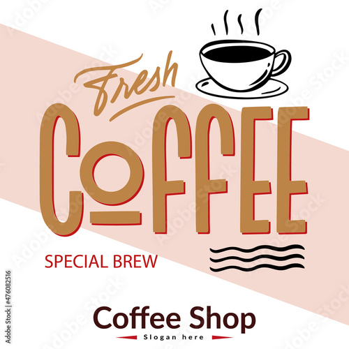 Best Coffee Shop Logo Design Template Vector Abstract Coffee Logo For Branding a Coffee Shop