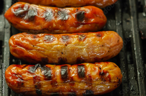 Grilled classic British sausage made from prime cuts of pork