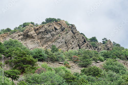 Beautiful view of the top of the mountain