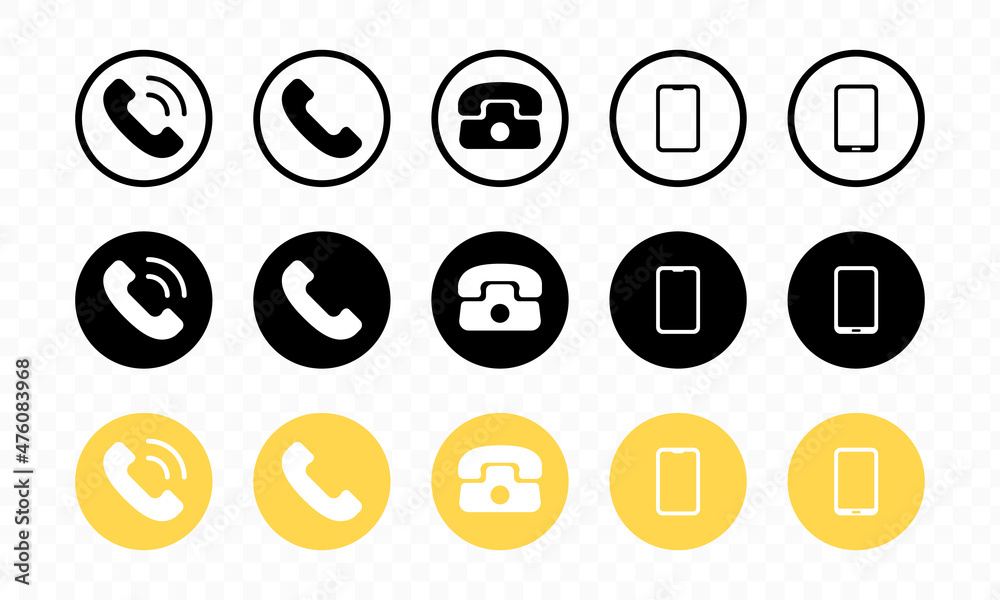 Phone, smartphone icon set. Telephone sign. Device, gadget sign. Vector line icon for Business and Advertising Phone, smartphone icon set. Telephone sign. Device, gadget sign. Vector line icon for Business and Advertising