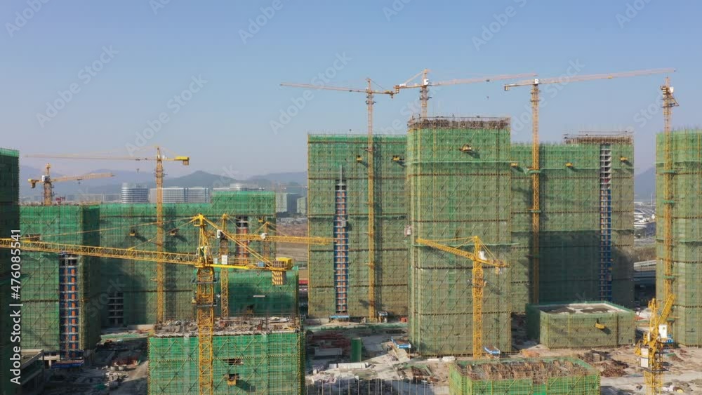 Construction site in city Construction site in city