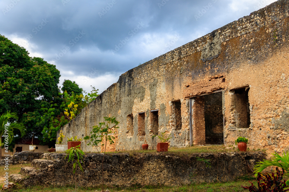 Ruins of Mtoni palace in Zanzibar, Tanzania