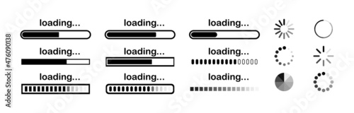 Update icon set. Loading progress. Software update. Vector line icon for Business and Advertising