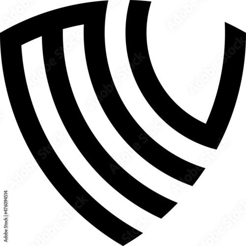 Mv monogram logo concept 