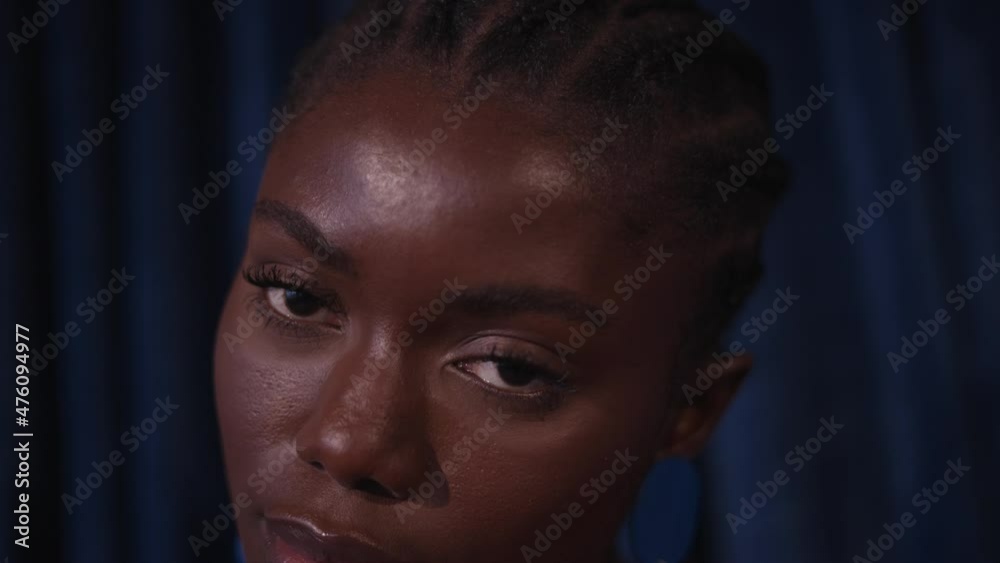 Black Model with Cornrows Black Model with Cornrows