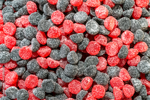 raspberries and blueberries