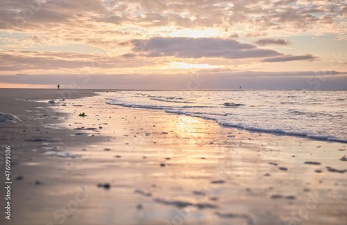 Sun reflection on the waves