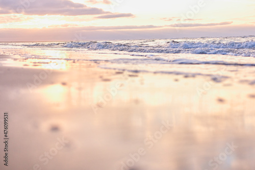 Sun reflection on the waves