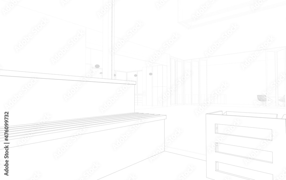 sketch of a house sketch of a house