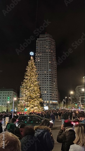 Plaza de España en Navidad