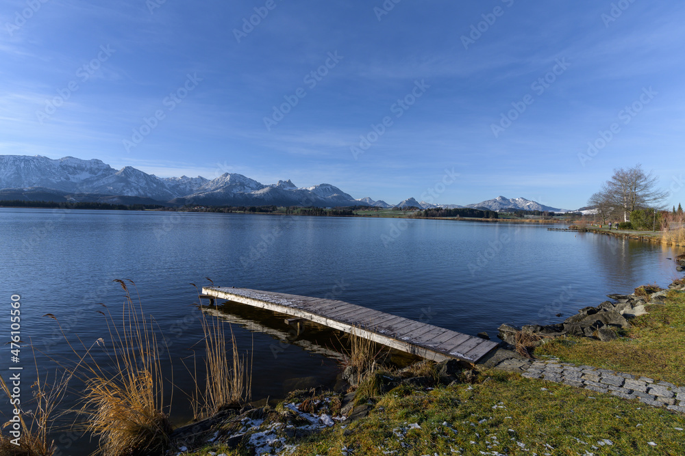 Naklejka premium Hopfensee im Winter