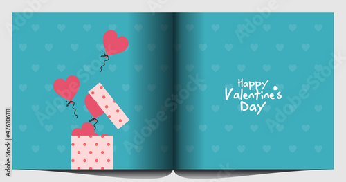 Valentine's Day! February 14. Happy valentine day background. Romantic background. Simple modern greeting cards.