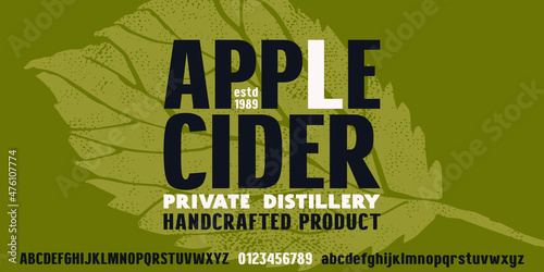 Sans serif font in classic style