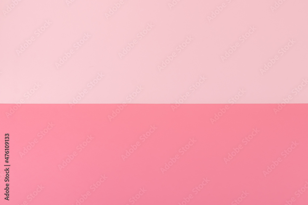 Striped paper background, soft pink cardboard, minimal design, blank template, wallpaper of trendy pastel colors. Smooth surface, texture.