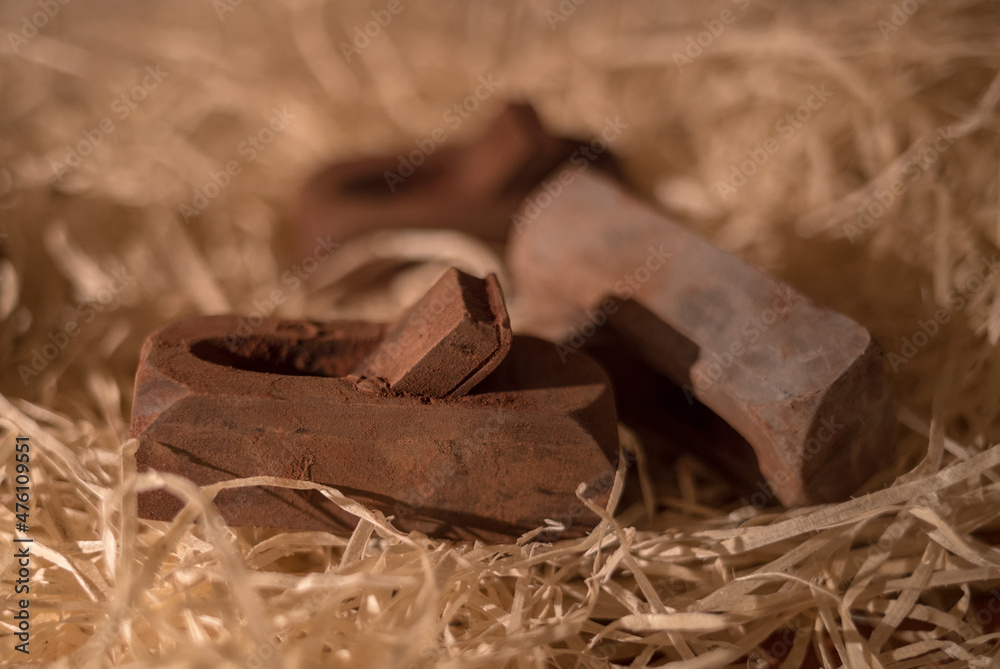 Tools figures made of chocolate is very popular thing to buy at Lviv, Ukraine. Tools figures made of chocolate is very popular thing to buy at Lviv, Ukraine.