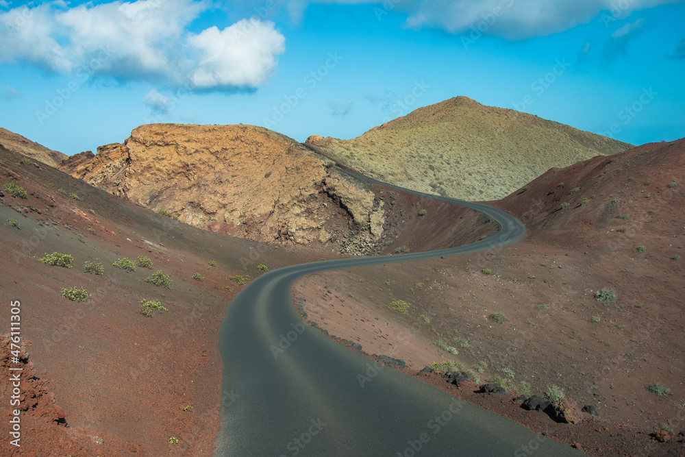 View of Timanfaya National Park - Lanzarote, Canary Islands, Spain