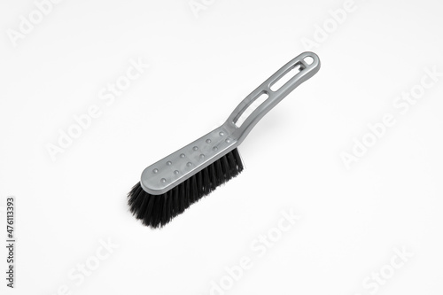 Clothes brush isolated on white background. High-resolution photo.Top view. Mock-up.