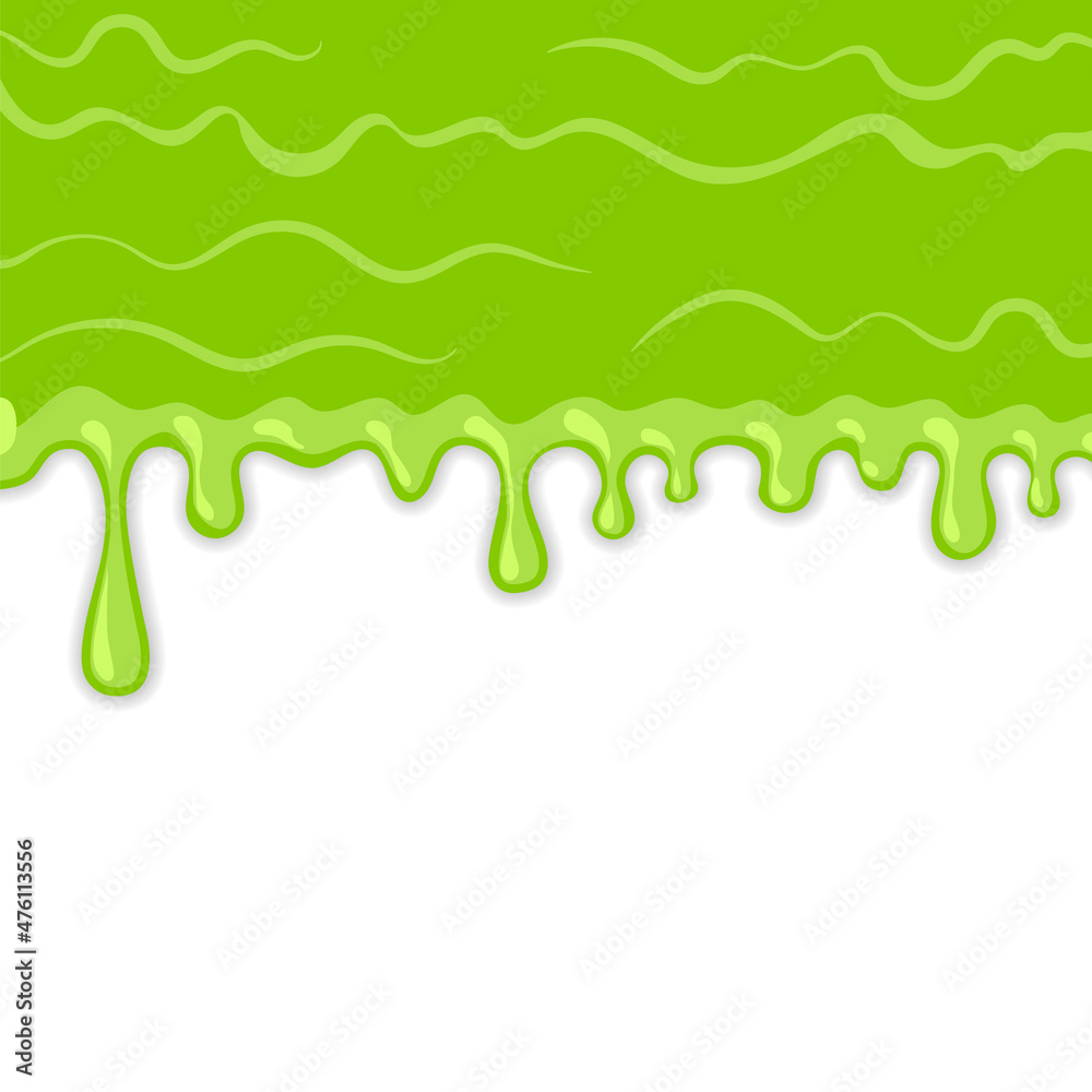 Dripping Slime Texture on White Background. Goo Blob Splash. Halloween Ooze. Flowing Green Sticky Liquid Dripping Slime Texture on White Background. Goo Blob Splash. Halloween Ooze. Flowing Green Sticky Liquid