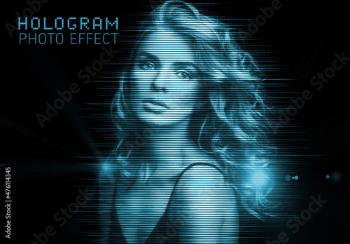 Hologram Photo Effect