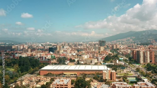 Aerial view North Bogotá Usaquen District  photo