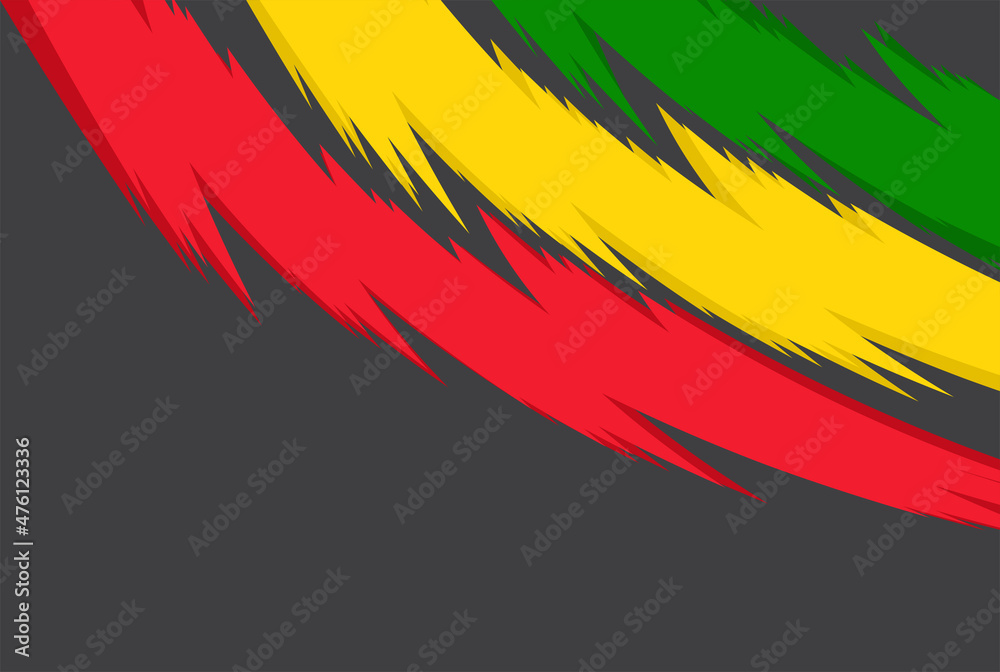 Fototapeta premium Abstract background with claw scratch texture and with Jamaican color theme and some copy space area