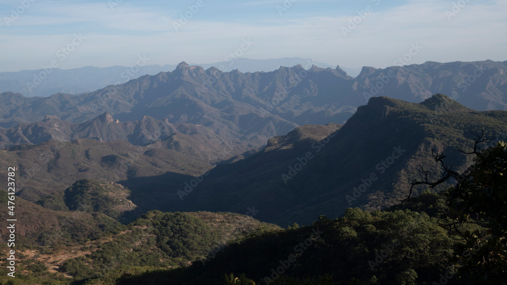 paisaje de la sierra tarahumara en mexico Sinaloa  y chihuahua