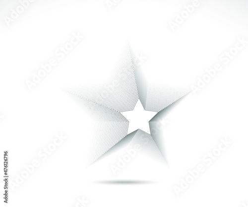 Fototapeta Naklejka Na Ścianę i Meble -  Star logo. Star lined icon, sign, symbol, Flat design, button, web. vector - illustration eps 10.