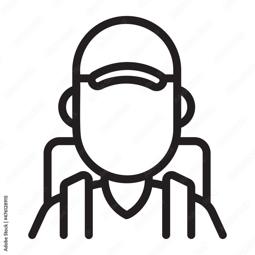 courier line icon courier line icon