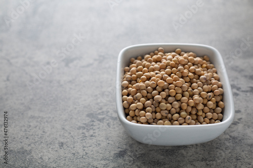 Soybean raw food nutrition in a bowl