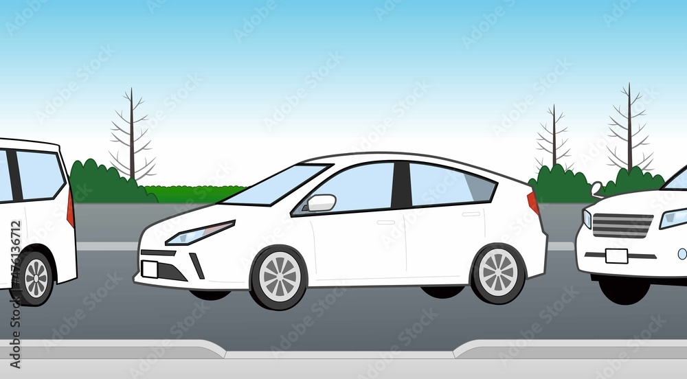 背景と車 背景と車