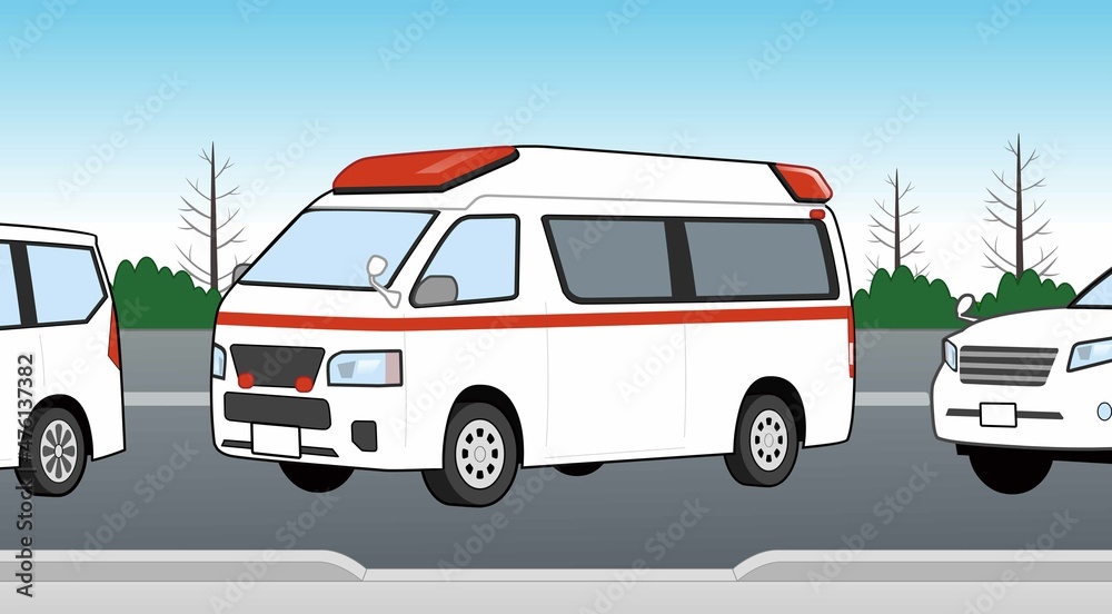 救急車のイラスト