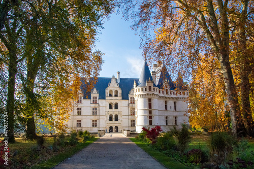 azay le rideau in fall