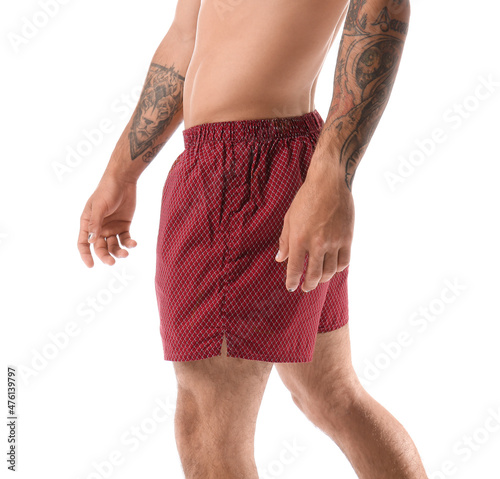 Handsome young man in under...