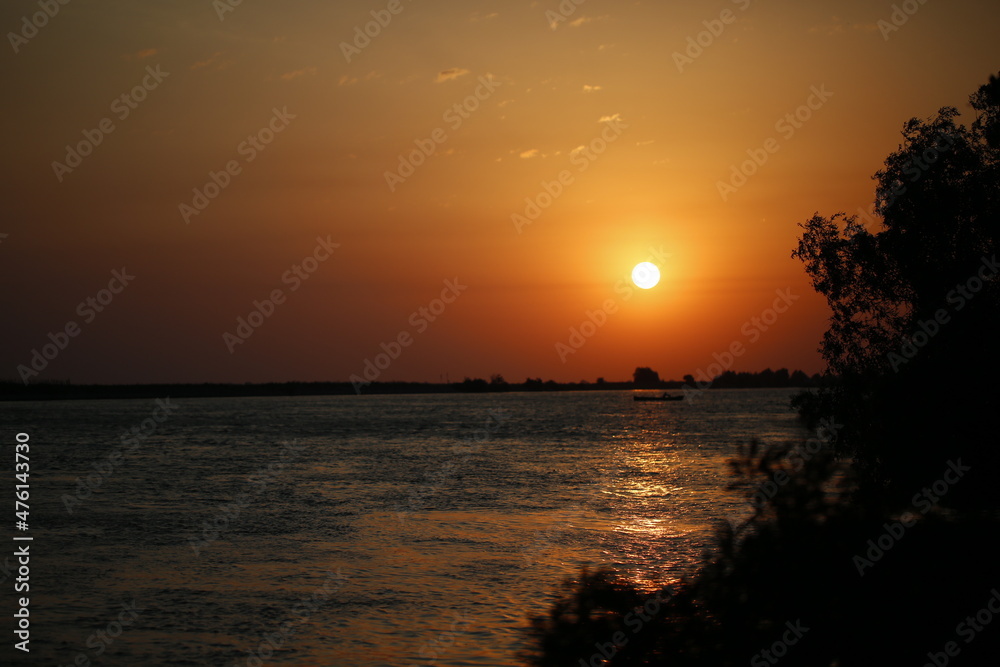 sunset over the river
Danube delta sunset 