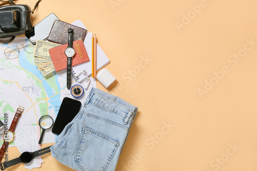 Travelling belongings with ...