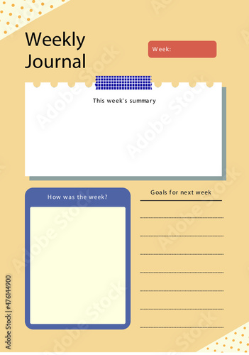 Brown Modern Minimal Weekly Journal Planner