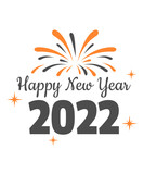 The happy new year SVG file