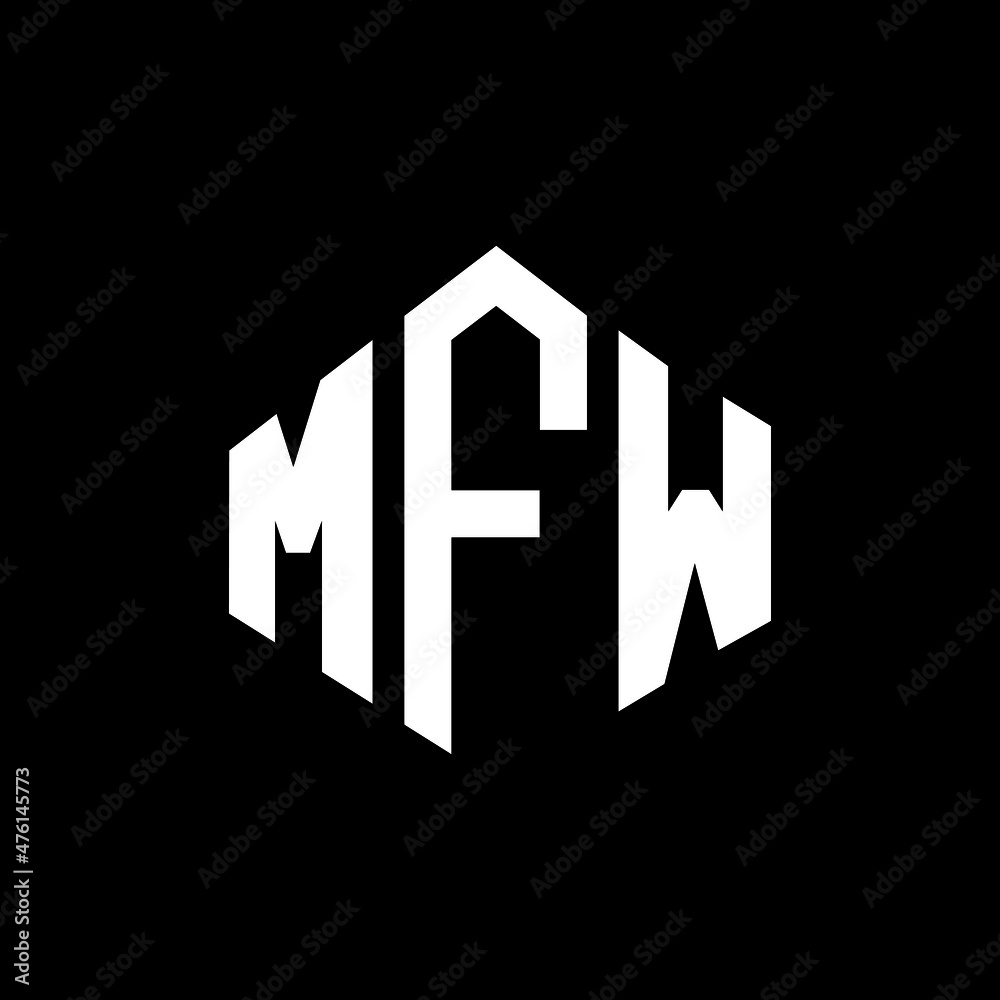 MFW letter logo design with polygon shape. MFW polygon and cube shape logo design. MFW hexagon vector logo template white and black colors. MFW monogram, business and real estate logo. MFW letter logo design with polygon shape. MFW polygon and cube shape logo design. MFW hexagon vector logo template white and black colors. MFW monogram, business and real estate logo.