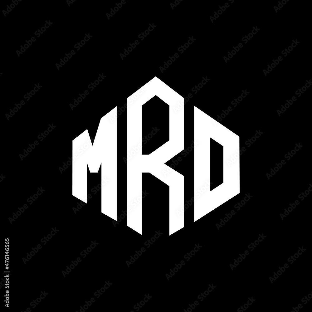 MRO letter logo design with polygon shape. MRO polygon and cube shape logo design. MRO hexagon vector logo template white and black colors. MRO monogram, business and real estate logo. - obrazy, fototapety, plakaty 