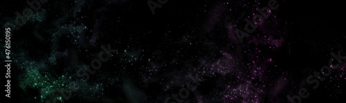 abstract space, colorful nebula, stars and sky