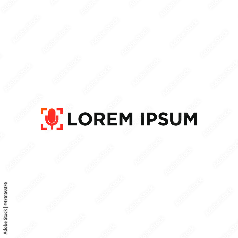 Simple Podcast Logo Vector and Stock Images Simple Podcast Logo Vector and Stock Images