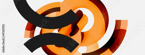 Circle abstract background. Vector illustration for wallpaper banner background card or landing page