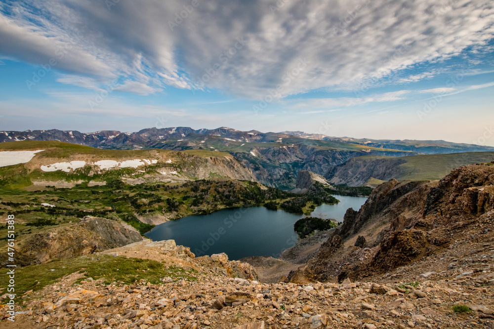 Twin Lakes in the Beartooth Mountains