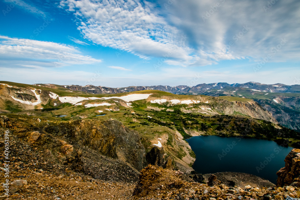 Alpine Lake in the Beartooth Mountains. 