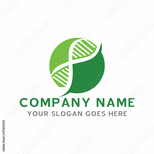 dna logo , biology logo vector