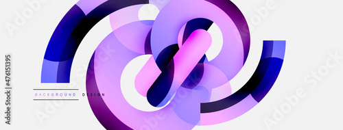 Circle abstract background. Vector illustration for wallpaper banner background card or landing page