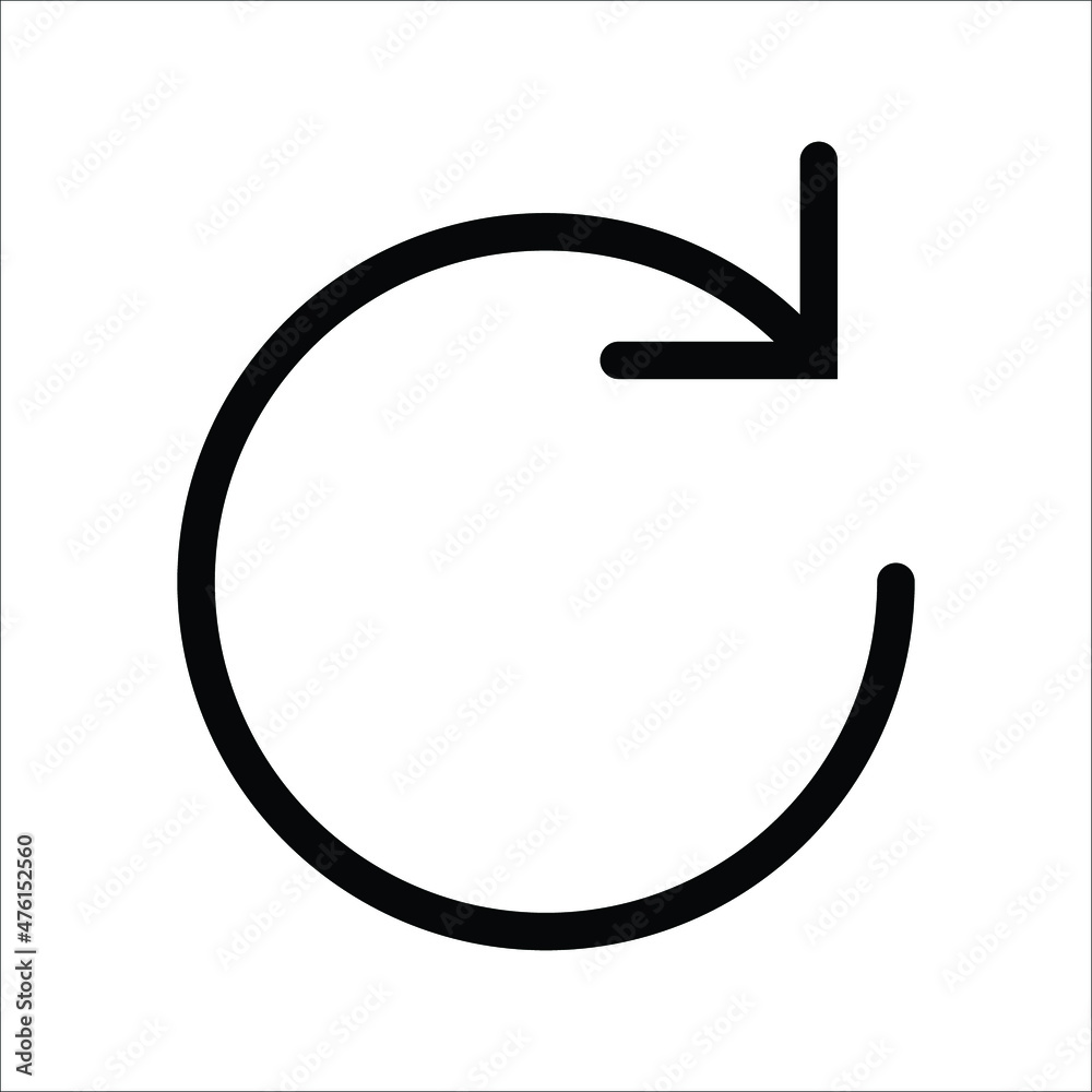 Vector design glyph icon repeat order for marketplace Vector design glyph icon repeat order for marketplace