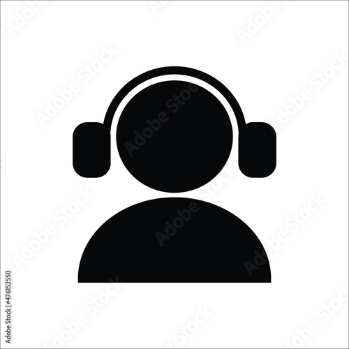 Vector design glyph icon costumer service  for marketplace  
