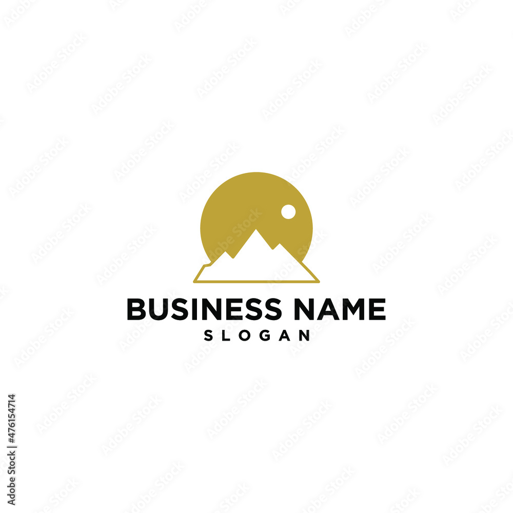 Simple Mountain Design Logo Vector and Stock Images