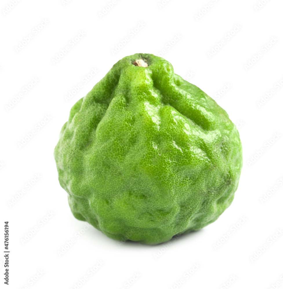Fresh ripe bergamot fruit isolated on white Fresh ripe bergamot fruit isolated on white